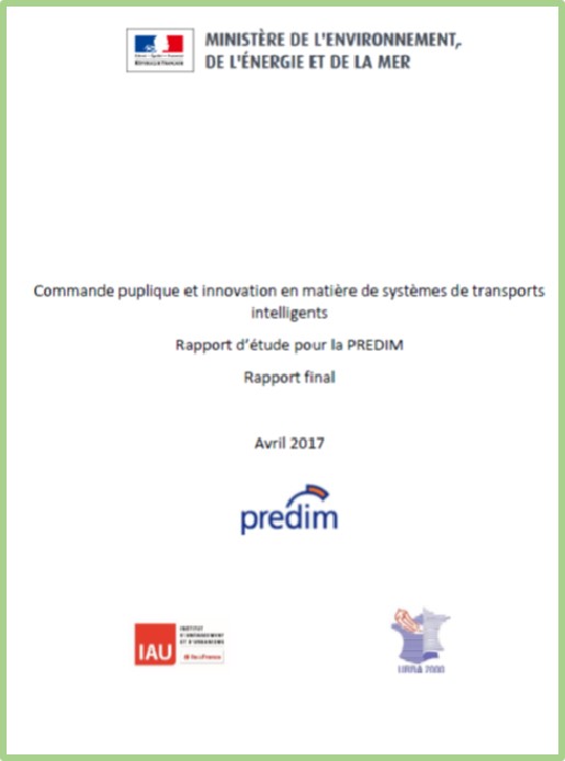 Le rapport : Commande publique et innovation en matière de systèmes de transports intelligents