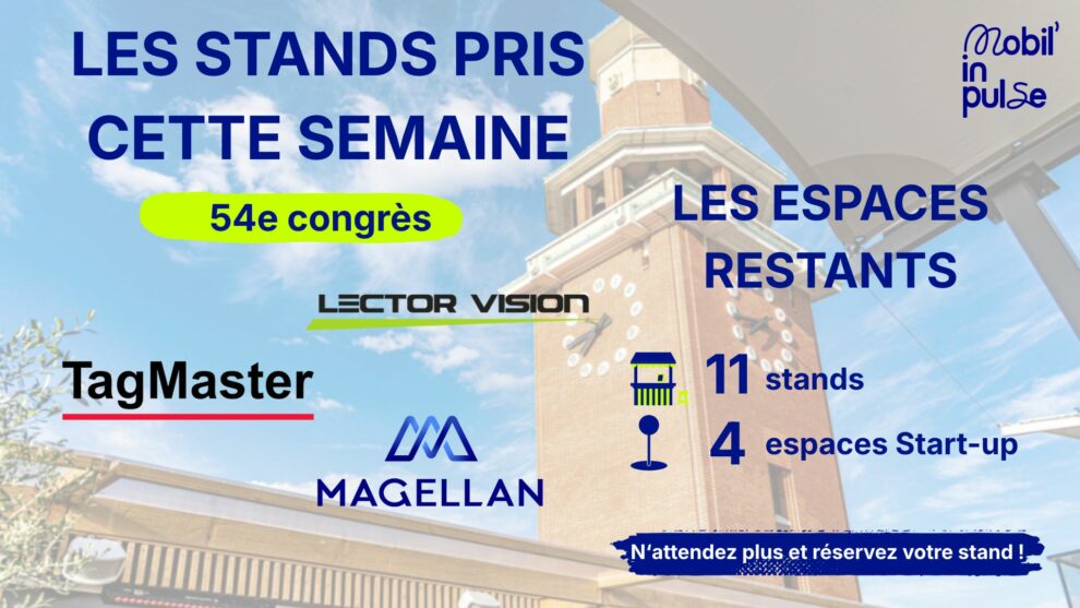La commercialisation des stands pour le Congrès 2027 se poursuit !